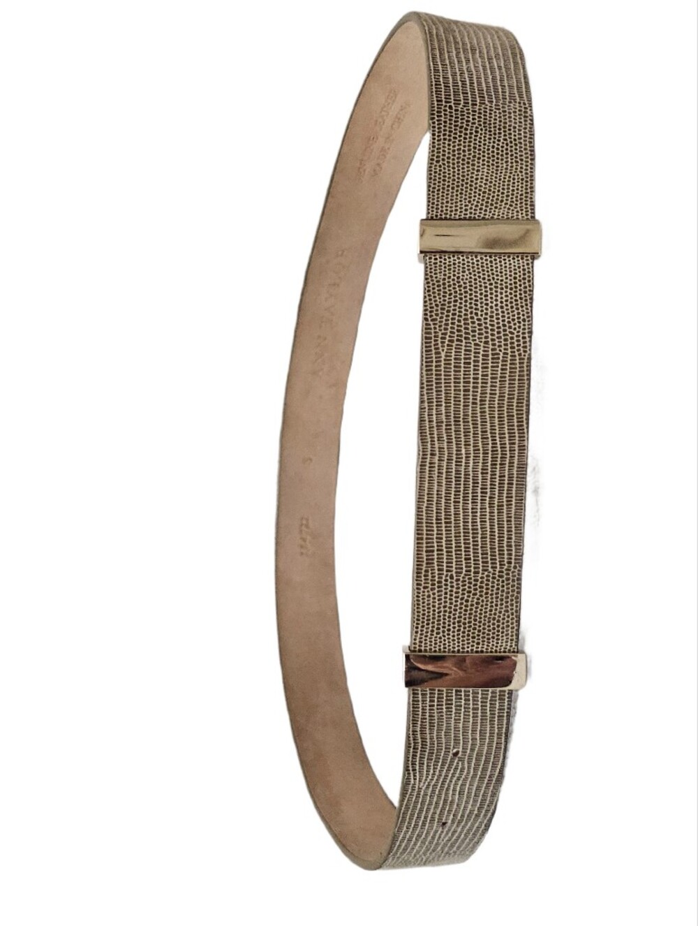 Ann Taylor Lizard Embossed Leather Belt Size S